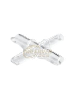 Medical Use Transparent Cross Shape Connector with 4 Ports